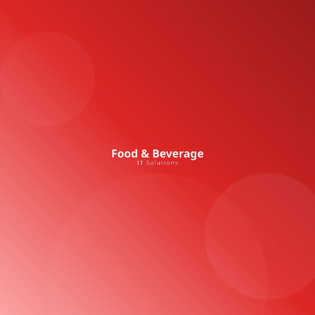 Food & Beverage — Services Overview