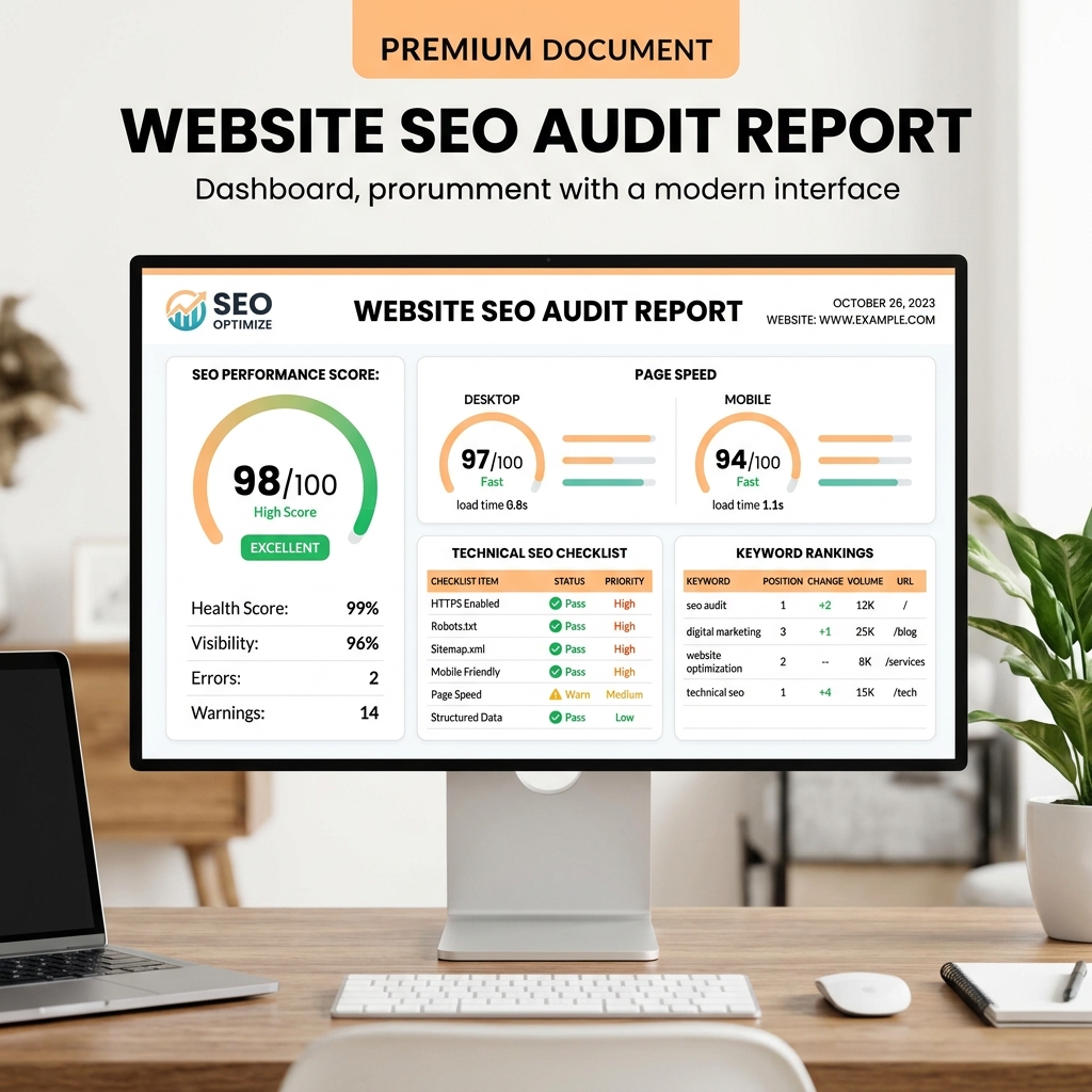 Free Web Audit Report preview