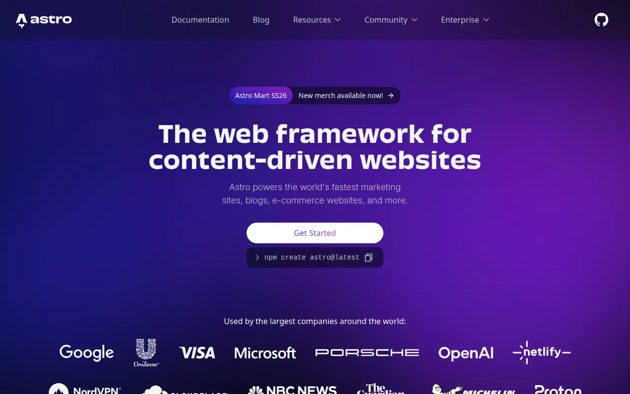 Astro — All-in-One Web Framework