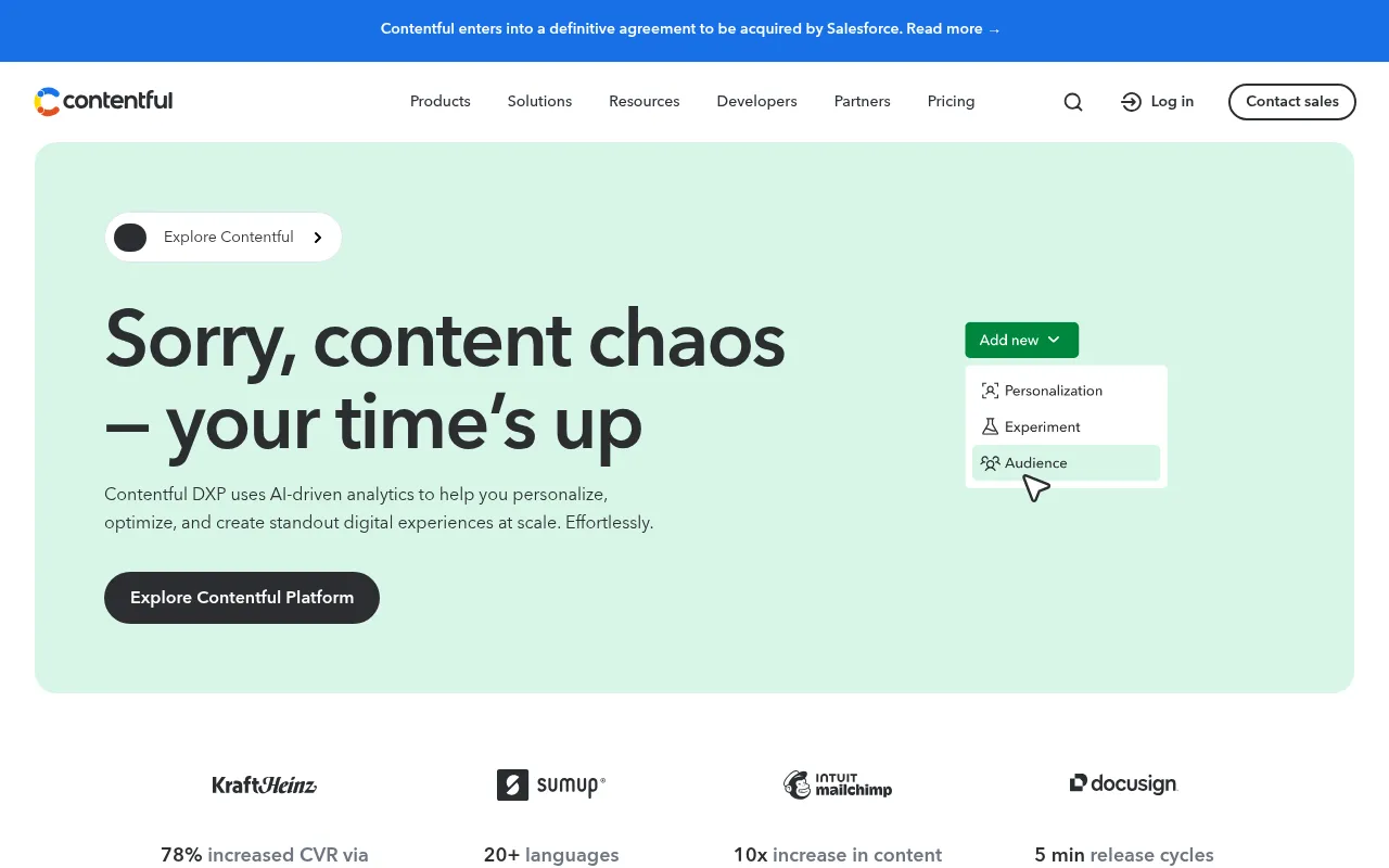 Contentful — API-First Content Platform