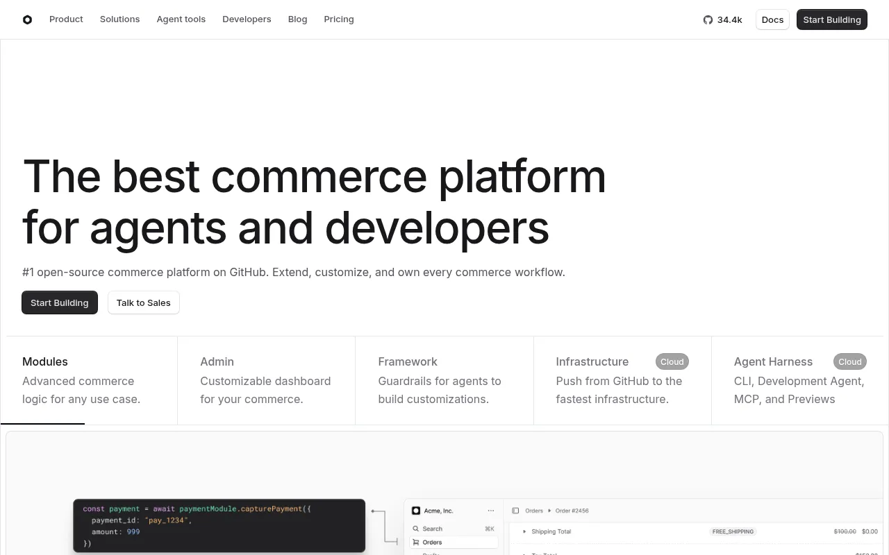 Medusa.js architecture — system design and component overview