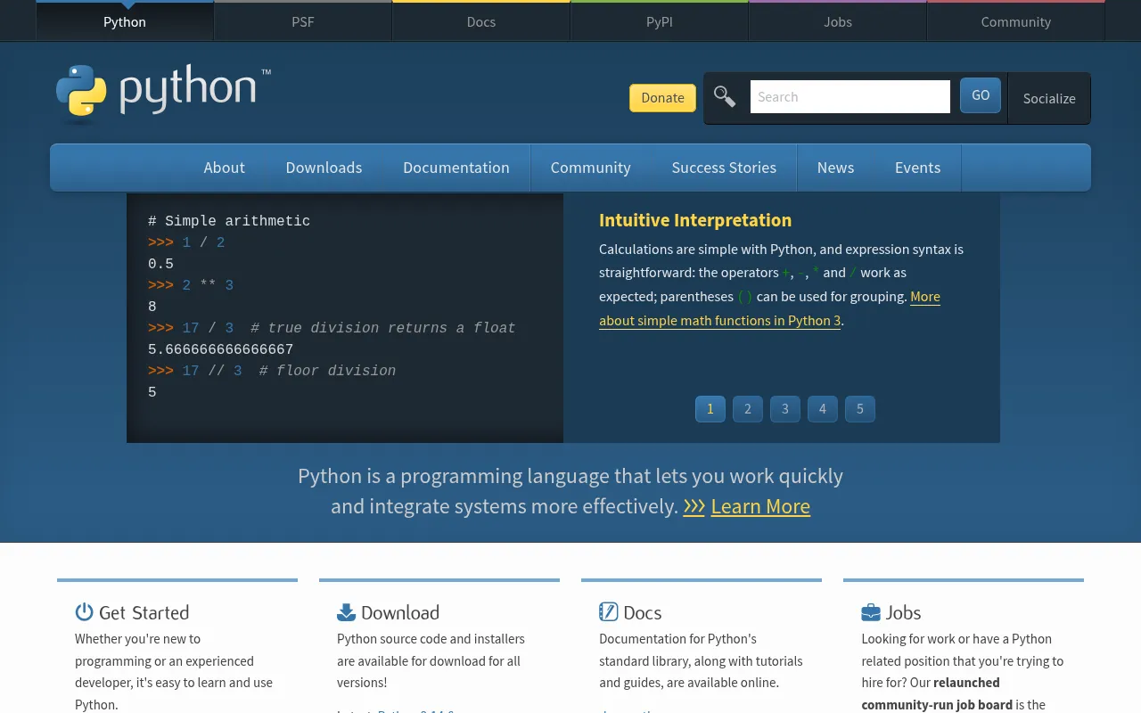 Python — Versatile Programming Language