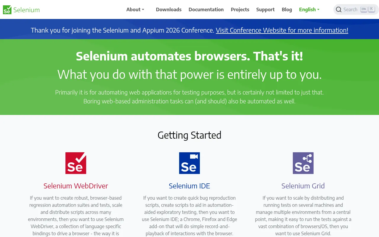 Selenium — Browser Automation Framework