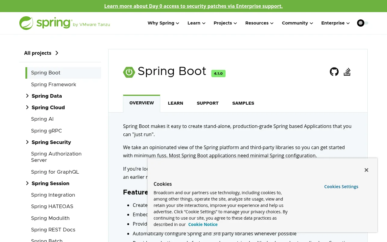 Spring Boot — Enterprise Java Framework