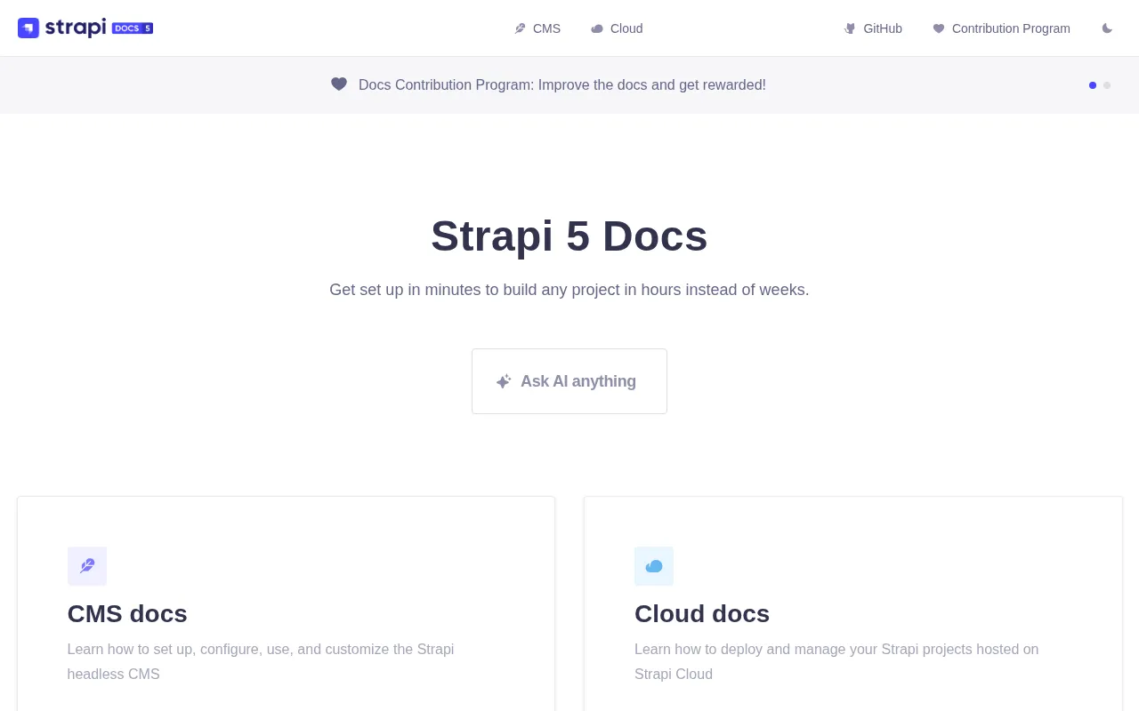 Strapi — Open-Source Headless CMS