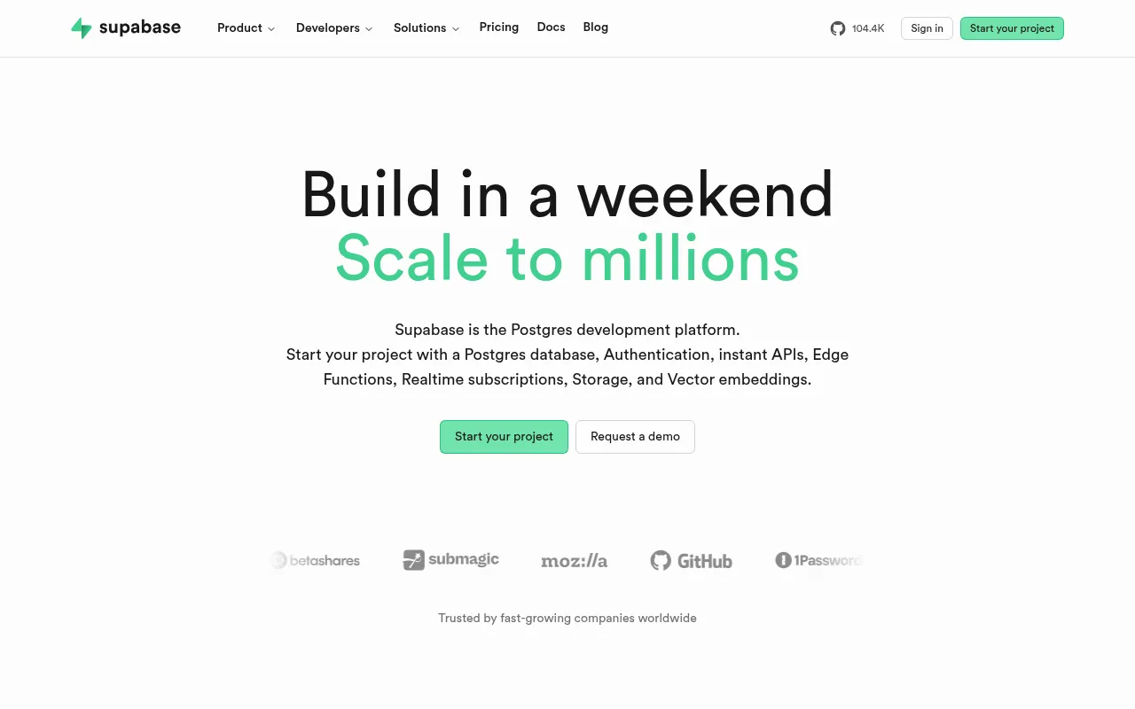 Supabase — Open-Source Firebase Alternative