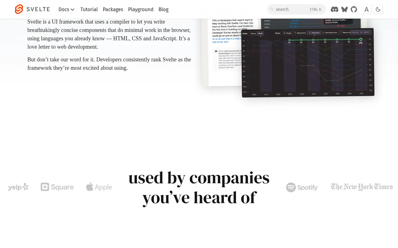 SvelteKit showcase — real-world application examples