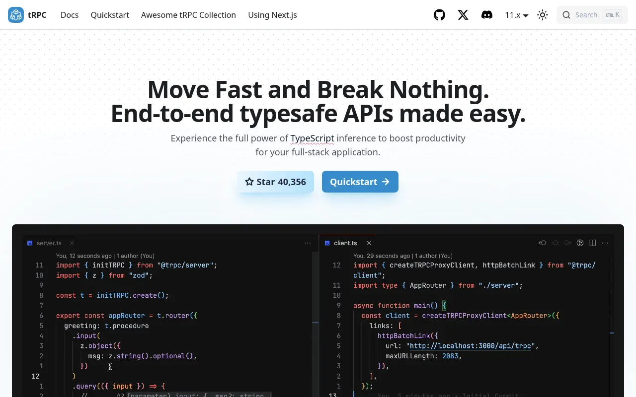 tRPC — End-to-End Type-Safe APIs