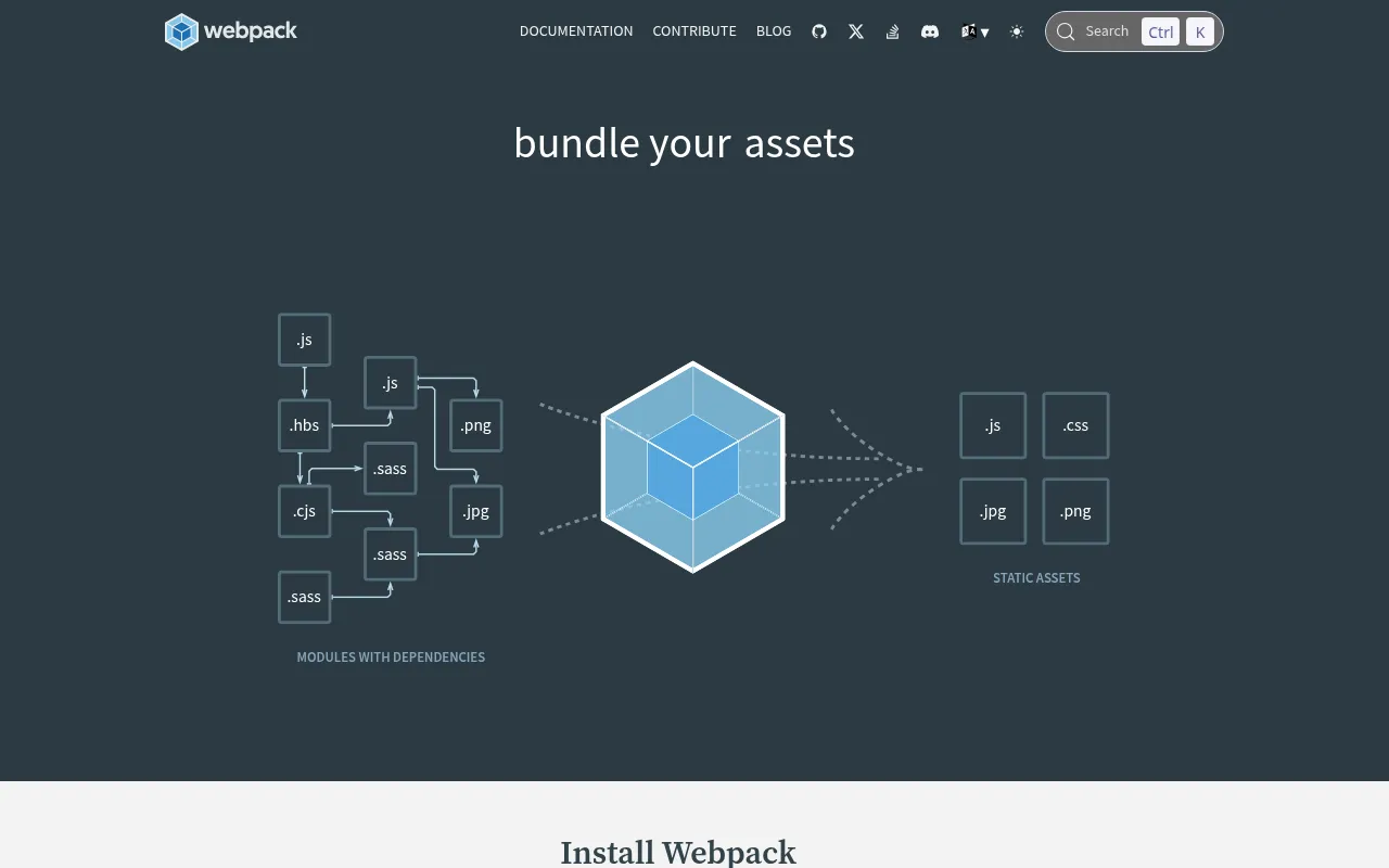 Webpack — Static Module Bundler